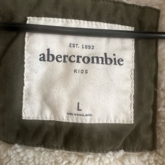 Abercrombie Kids lightly worn green jacket size L - Picture 14 of 14